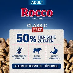 Rocco Adult Classic su jautiena ir ėriena, sausas maistas šunims, > 10 kg — 3 nuotrauka