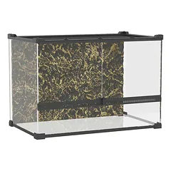 Roplių terariumas, 48 l, uolų imitacijos fonas, 50 × 35 × 30 cm