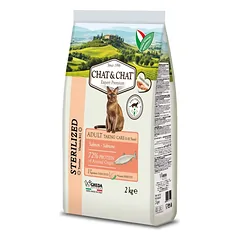 Chat & Chat Expert Suaugusiųjų Sterilizuota su lašiša 2 kg