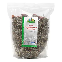 Hugro Papageienfutter mit Früchten und Blüten