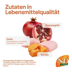 Farmina N&D begrūdis Pumpkin Adult Medium & Maxi su vištiena ir granatu, sausas maistas šunims — 3 nuotrauka