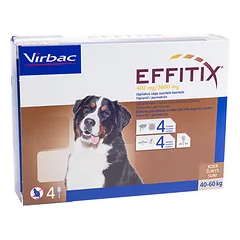 EFFITIX XL 402 mg/3600mg užlašinamasis tirpalas šunims 40-60kg N4