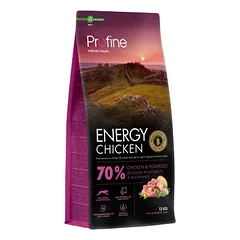 Profine Energy Chicken sausas maistas šunims su vištiena 12kg.