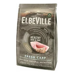 ElbeVille All Breeds Adult Fresh su karpiu Healthy Skin & Coat, sausas maistas šunims 1,4 kg