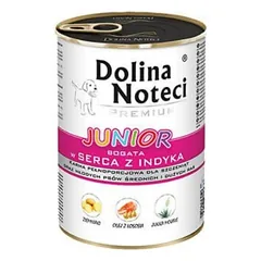 DOLINA NOTECI Premium Junior Mažų veislių su kalakutienos širdelėmis ir žąsų kepenėlės 400 g