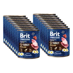 Brit Premium by Nature Turkey With Liver 18x800g