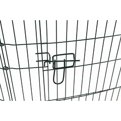 Trixie Outdoor Run With Net lauko aptvaras triušiams ir jūrų kiaulytėms su apsauginiu tinkleliu, 8 elementai, 150 x 57 cm — 3 nuotrauka