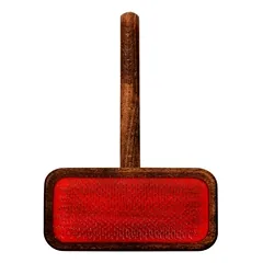 Iv San Bernard ACCESSORIES Large Slicker Brush Red Cord Wooden