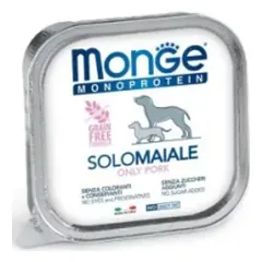 Monge Monoprotein paštetas, tik kiauliena, drėgnas maistas šunims 150 g parduotuvėje akvanamai.lt