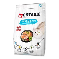 Ontario visavertis pašaras suaugusioms katėms Cat Hair&Skin, 0,4 kg — 2 nuotrauka