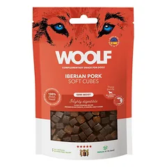 WOOLF Iberian Pork Cubes – skanėstai šunims su iberijos kiauliena, kubeliai