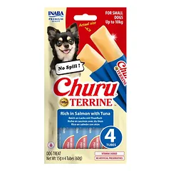 Churu Terrine skanėstas mažų veislių šunims su lašiša ir tunu, N4
