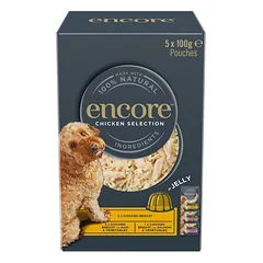 ENCORE Dog Chicken Selection in Jelly Multipak 5x100 g mix skonių su vištiena želė