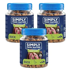 SIMPLY FROM NATURE Smart Bites Ančių dresuotojai šunims 3x130g