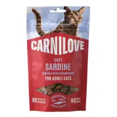 Carnilove Soft skanėstai su sardinėmis ir braškėmis katėms - Pet24