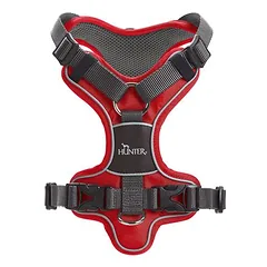 HUNTER petnešos Divo, raudonos/pilkos, Vidutiniams 11–25 kg — 3 nuotrauka