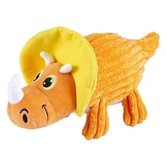 Duvo+ žaislas šunims Dino Triceratops, oranžinis