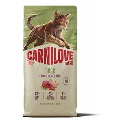 Carnilove Cat True Fresh Sterilised su antiena, sausas maistas katėms 6 kg