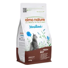 Almo Nature Functional Adult Sterilised Beef sausas maistas katėms
