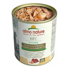 Almo Nature HFC Natural tunas su krevetėmis, drėgnas maistas katėms 280 g — 3 nuotrauka