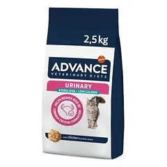 Advance Sterilized Urinary mažo kaloringumo sausas maistas katėms 2.5 kg