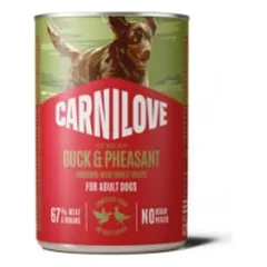 CARNILOVE Paté Duck & Pheasant konservuotas pašaras šunims 400 g