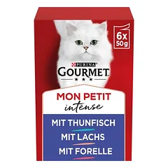 Gourmet Mon Petit mišrus rinkinys, drėgnas maistas katėms 6 x 50 g