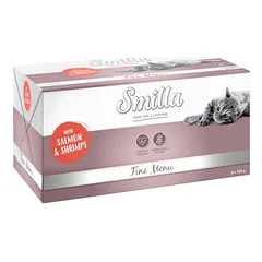 Smilla Fine Menu dubenėliai drėgnas maistas katėms 24 x 100 g — 2 nuotrauka