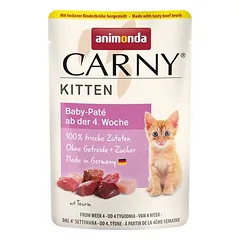 animonda Carny Kitten Pouch 12 x 85 g, drėgnas maistas kačiukams — 4 nuotrauka