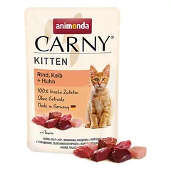 ANIMONDA Carny Kitten jautiena veršiena vištiena 85 g