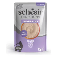 Schesir Digestive konservai su lašiša katėms - Vet1