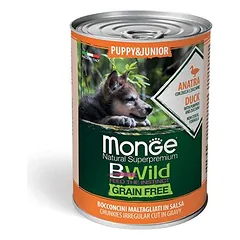 Monge BWild Puppy & Junior konservai šuniukams su antiena, 6x400 g