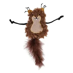 VADIGRAN Cat Toy pliušinė voverė su katžole 22cm 2pak