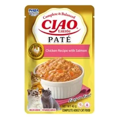 Ciao Entree Pate vištienos ir lašišos konservai katėms, 40 g