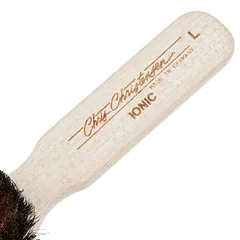 Chris Christensen Ionic Brass Boar Brush - šerno šerių ir žalvario šepetys trumpaplaukių veislių ir terjerų šukavimui — 2 nuotrauka