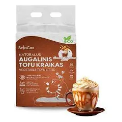 Tofu BeloCat Karamelinio Macchiato kvapo kraikas, 6l / 2,5 kg