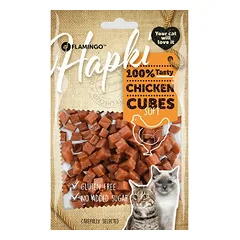 Flamingo Hapki Chicken Cubes Soft - vištienos kubelių formos kačių skanėstai