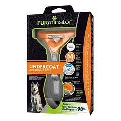 FURminator deShedding šukos trumpaplakiams šunims M