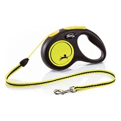 Flexi New Classic Neon pavadėlis M – 5m iki 20kg