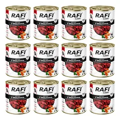 RAFI Classic su jautiena, 12 vnt. po 800 g, šlapias šunų maistas