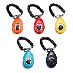 5er-Set Hundeklicker – mit Handschlaufe, großem Knopf, verschiedene Farben