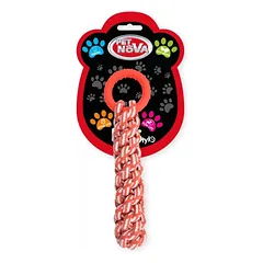 PET NOVA TPR žiedas su pinta virve 30cm