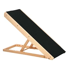 Rampa šunims PawHut 90x40x61cm., šviesiai rudos/juodos spalvos