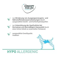 Concept for Life Veterinary Diet Hypoallergenic su vabzdžiais, drėgnas maistas šunims — 2 nuotrauka