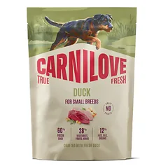 CARNILOVE TRUE FRESH Dog Duck Small Breed sausas pašaras šunims