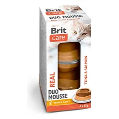Brit Care Double Layer Mousse Real Tuna and Salmon skanėstai katėms 150 g