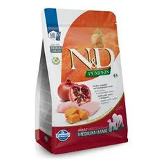Farmina N&D Pumpkin Chicken & Pomegranate Adult Medium & Max sausas maistas vidutinių ir didelių veislių šunims, 20 kg