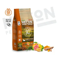 Necon Natural Wellness Adult Mini sausas pašaras mažų veislių šunims su kiauliena ir ryžiais, 2 kg — 2 nuotrauka