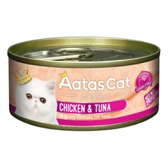 Aatas Cat Creamy Chicken&Tuna konservai katėms, 80 g parduotuvėje mumbo.lt