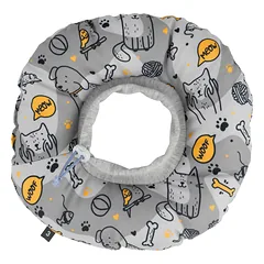 Biglo Pet Recovery Soft Cone Light - minkštas antkaklis šunims ir katėms, šviesiai pilkas, Gray / 1 — 2 nuotrauka